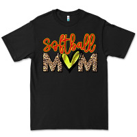 Black Softball mom Premium Tee - HowdyJamesFarm