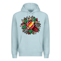 Blue Mist teacher sunflower Premium Hoodie - RacoonDesign