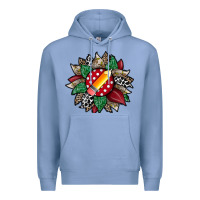 Colony Blue teacher sunflower Premium Hoodie - RacoonDesign