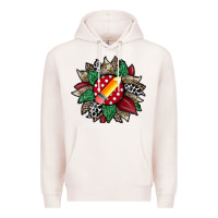 Pale Pink teacher sunflower Premium Hoodie - RacoonDesign