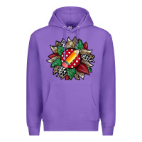 Purple teacher sunflower Premium Hoodie - RacoonDesign