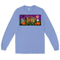 Colony Blue halloween mini license plate Long Sleeve Tee - BundleAndBundleShop