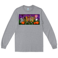 Heather Grey halloween mini license plate Long Sleeve Tee - BundleAndBundleShop