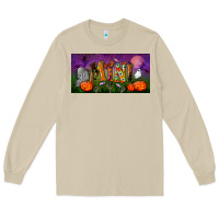 Mushroom halloween mini license plate Long Sleeve Tee - BundleAndBundleShop