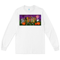 White halloween mini license plate Long Sleeve Tee - BundleAndBundleShop