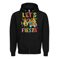 Black let's fiesta Zipper Hoodie - JahusDesignShop