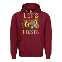 Burgundy let's fiesta Zipper Hoodie - JahusDesignShop