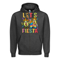 Charcoal Heather let's fiesta Zipper Hoodie - JahusDesignShop