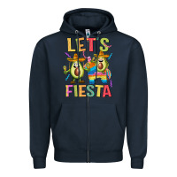 Navy let's fiesta Zipper Hoodie - JahusDesignShop