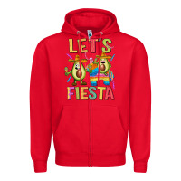 Red let's fiesta Zipper Hoodie - JahusDesignShop