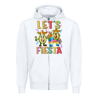 White let's fiesta Zipper Hoodie - JahusDesignShop