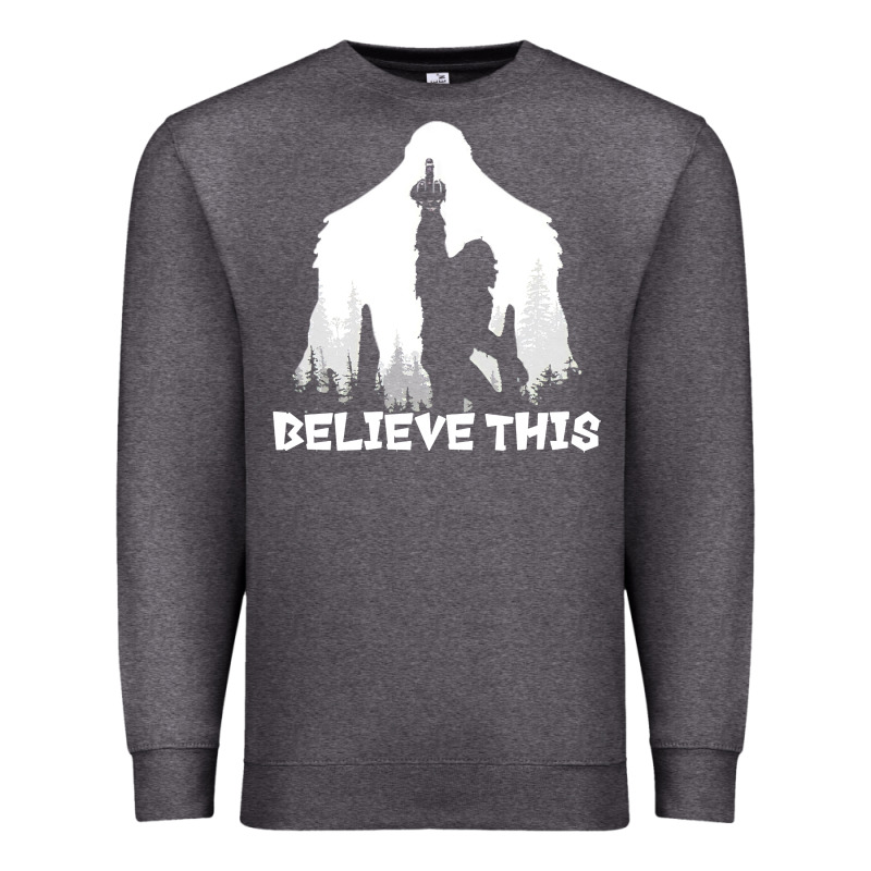 Bigfoot T  Shirt Believe This T  Shirt Premium Sweatshirt by linhVisuals | Teevron