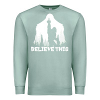 Seafoam bigfoot t  shirt believe this t  shirt Premium Sweatshirt - linhVisuals