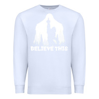 White bigfoot t  shirt believe this t  shirt Premium Sweatshirt - linhVisuals