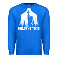 True Royal bigfoot t  shirt believe this t  shirt Premium Sweatshirt - linhVisuals