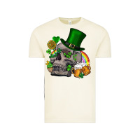 Vintage Arctic St Patrick's Day boho skull Vintage Tee - FaDigitalArtStudio