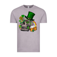 Vintage Zinc St Patrick's Day boho skull Vintage Tee - FaDigitalArtStudio