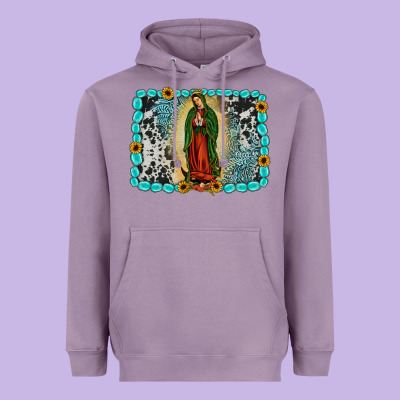 Gemstone Our Lady Of Guadalupe Heavyweight Hoodie Designed By Jahusdesignshop