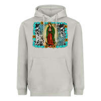 Moon Dust Gemstone our lady of Guadalupe Heavyweight Hoodie - JahusDesignShop