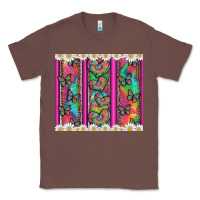 Chestnut tie dye hearts and butterfly with flowers Classic Tee - Artiststas