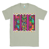Matcha tie dye hearts and butterfly with flowers Classic Tee - Artiststas