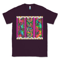 Plum tie dye hearts and butterfly with flowers Classic Tee - Artiststas