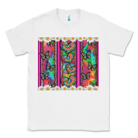 White tie dye hearts and butterfly with flowers Classic Tee - Artiststas