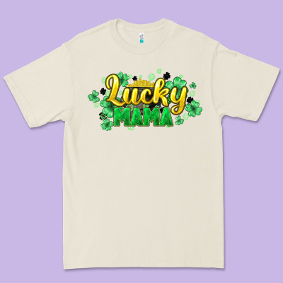 Lucky Mama Mother's Day Premium Tee Designed By Howdyjamesfarm