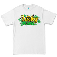 White Lucky mama mother's day Premium Tee - HowdyJamesFarm