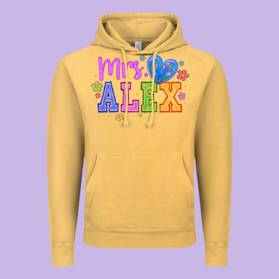 Mrs Vintage Hoodie Designed By Cowhidedigitalart