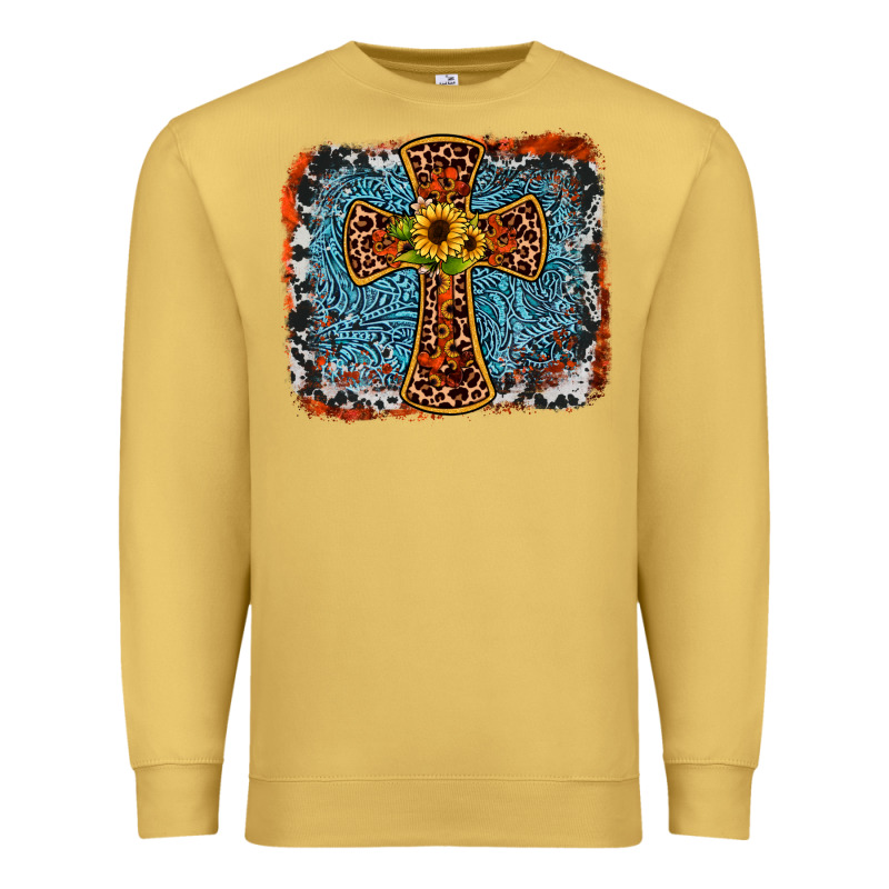 Western Cross Premium Sweatshirt by JahusDesignShop | Teevron