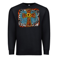 Black western cross Premium Sweatshirt - JahusDesignShop