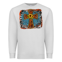 Dove Grey western cross Premium Sweatshirt - JahusDesignShop