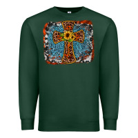 Sports Green western cross Premium Sweatshirt - JahusDesignShop