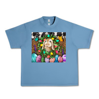 Pebble Blue Easter Bunny Tumbler Urban Heavy Tee - BundleAndBundleShop
