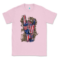 Bubblegum Pink Freedom rock hand 4th of july Classic Tee - CowGirlArtShop