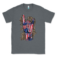 Charcoal Heather Freedom rock hand 4th of july Classic Tee - CowGirlArtShop