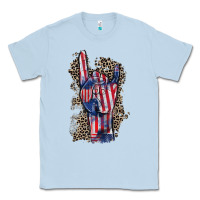 Dusty Blue Freedom rock hand 4th of july Classic Tee - CowGirlArtShop