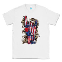 White Freedom rock hand 4th of july Classic Tee - CowGirlArtShop