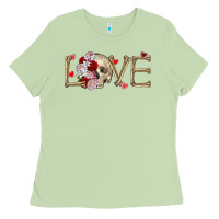 Matcha Skull love Valentine's Day Ladies Tee - FaDigitalArtStudio