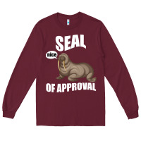 Burgundy Seal nice Of Approval Long Sleeve Tee - Bettercallsaul