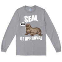 Heather Grey Seal nice Of Approval Long Sleeve Tee - Bettercallsaul