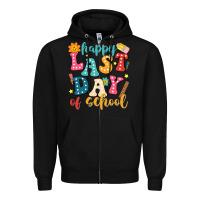 Black happy last day of school Zipper Hoodie - JahusDesignShop