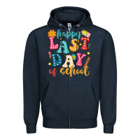 Navy happy last day of school Zipper Hoodie - JahusDesignShop