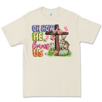 Bone Oh how he loves us Easter Day Premium Tee - CowGirlArtShop