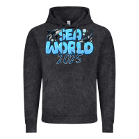 Vintage Black Sea World 2025 Vintage Hoodie - CowhideDigitalArt