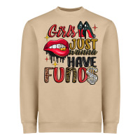 Mushroom girls just wanna have funds Heavyweight Sweatshirt - JahusDesignShop