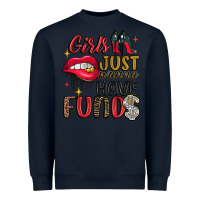 Navy girls just wanna have funds Heavyweight Sweatshirt - JahusDesignShop