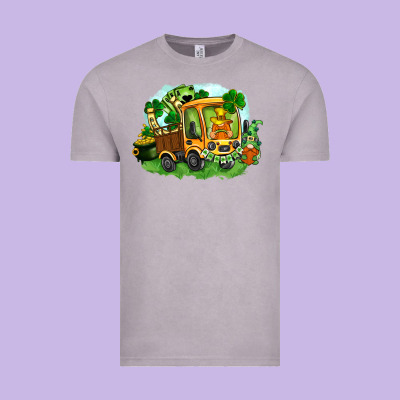 Truck Saint Patrick's Day Vintage Tee Designed By Fadigitalartstudio