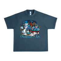 Midnight Navy christmas vibes Urban Heavy Tee - FaDigitalArtStudio